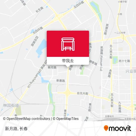 新月路地图