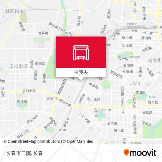 长春市二院地图