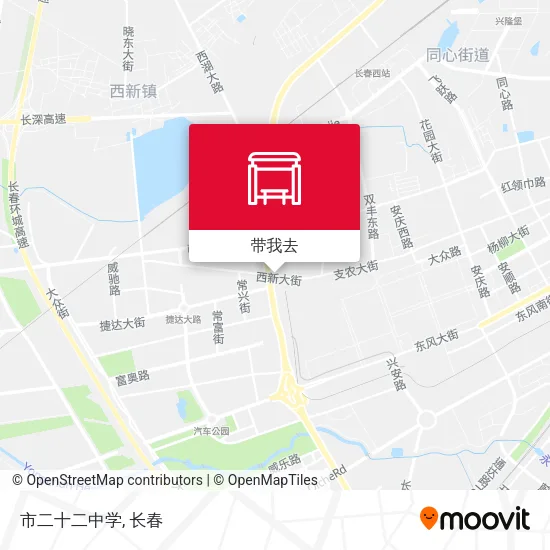 市二十二中学地图