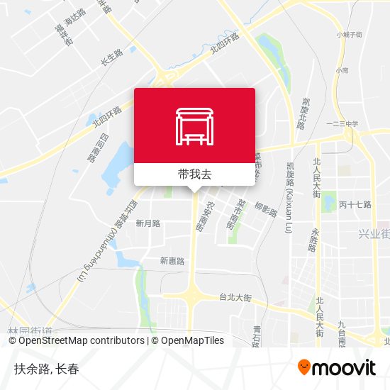 扶余路地图
