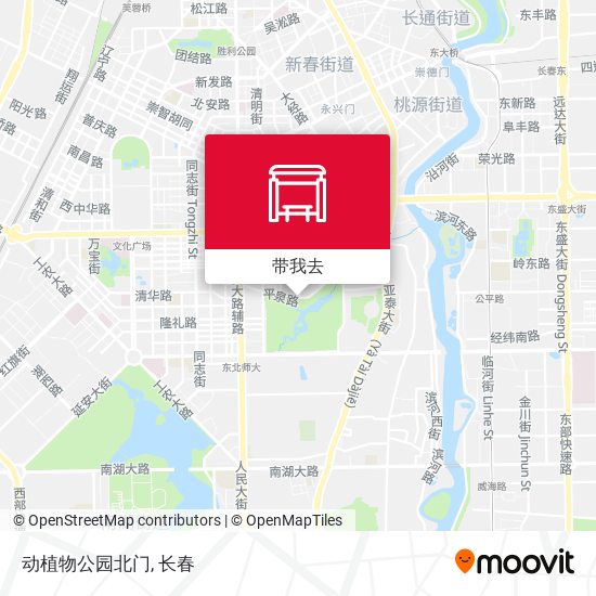 动植物公园北门地图