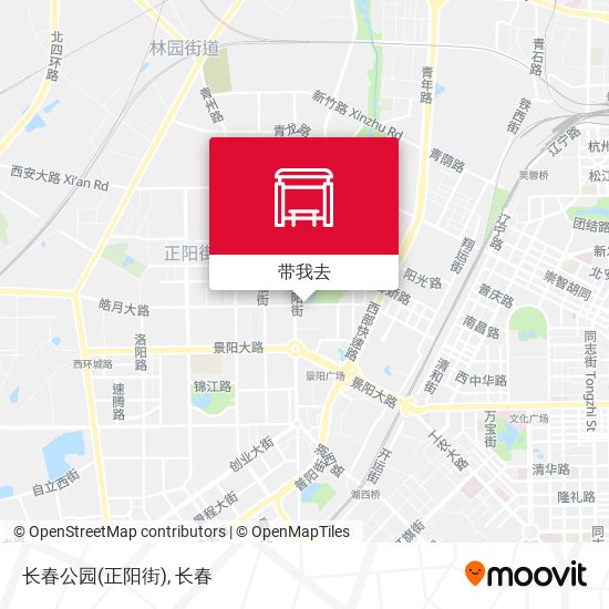 长春公园(正阳街)地图