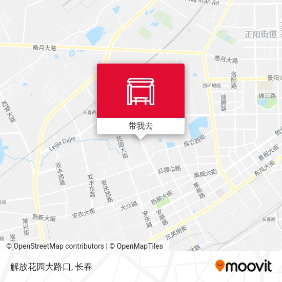 解放花园大路口地图