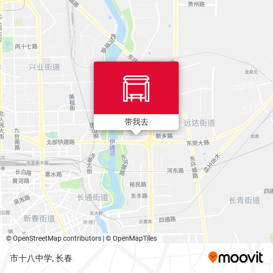 市十八中学地图