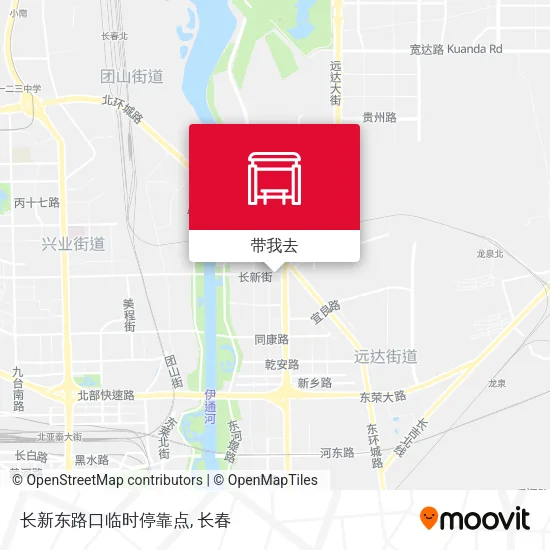 长新东路口临时停靠点地图