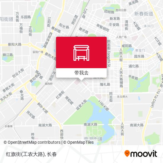 红旗街(工农大路)地图