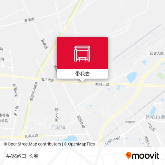岳家路口地图