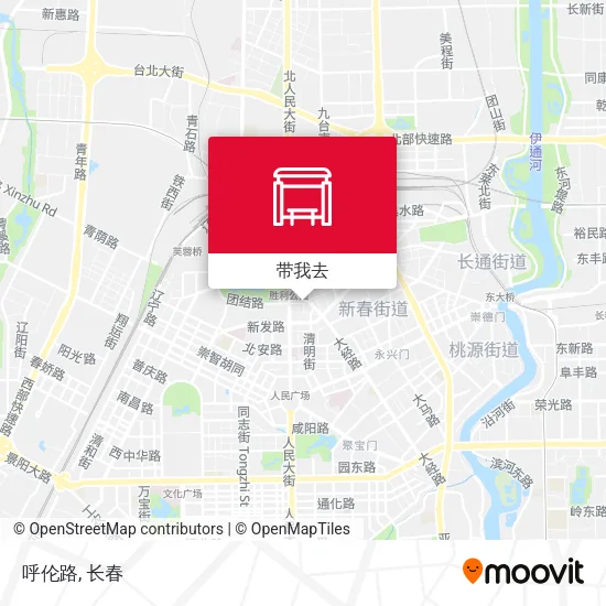 呼伦路地图