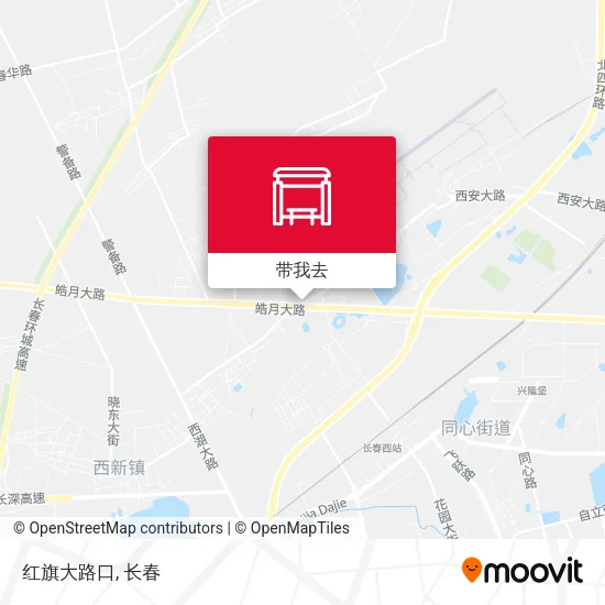 红旗大路口地图