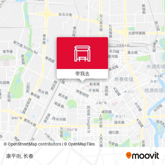 康平街地图