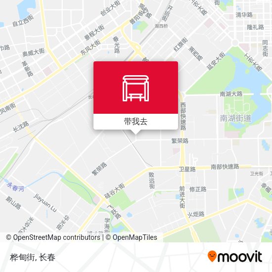 桦甸街地图