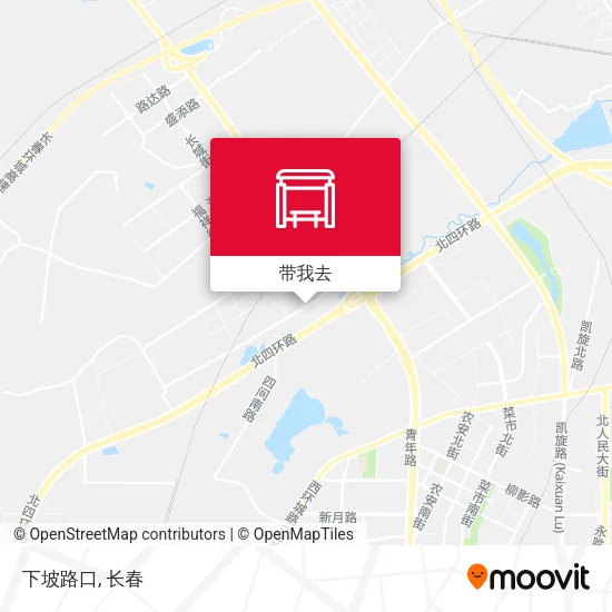 下坡路口地图