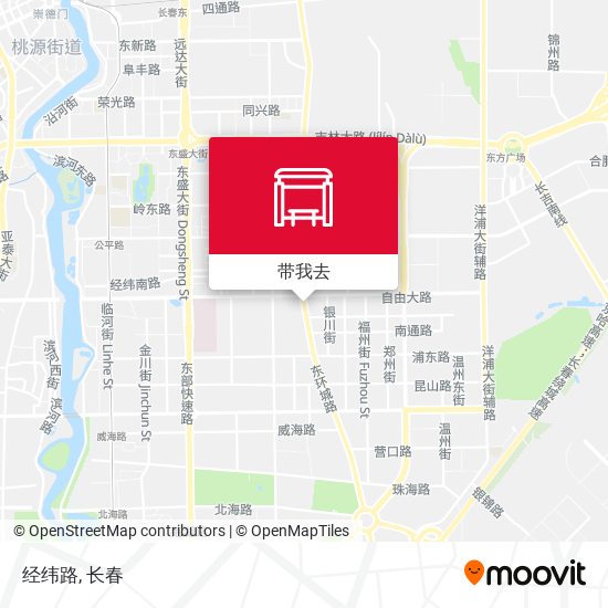 经纬路地图