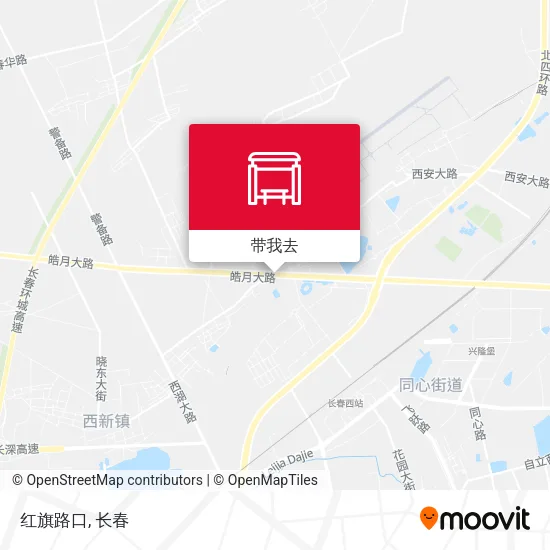 红旗路口地图