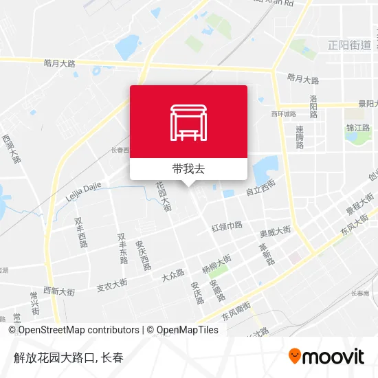 解放花园大路口地图