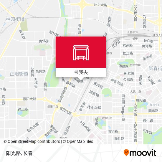 阳光路地图