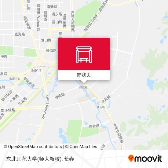 东北师范大学(师大新校)地图
