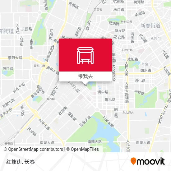 红旗街地图