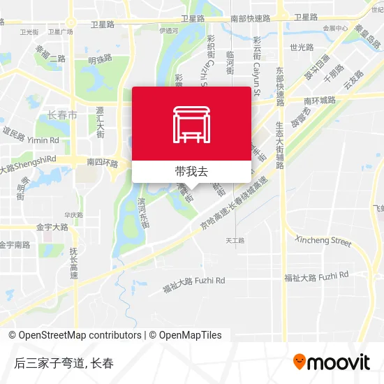 后三家子弯道地图