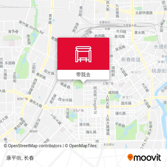 康平街地图