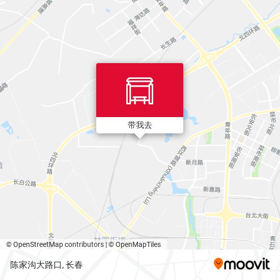 陈家沟大路口地图