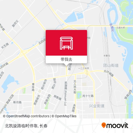 北凯旋路临时停靠地图