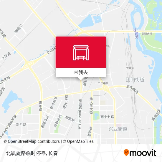 北凯旋路临时停靠地图
