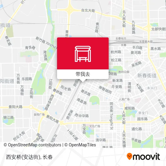 西安桥(安达街)地图
