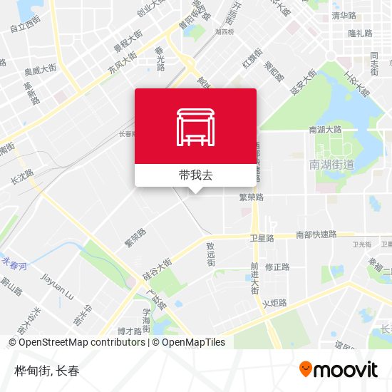桦甸街地图