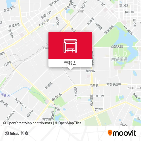 桦甸街地图