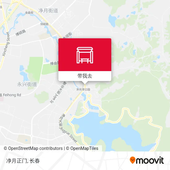 净月正门地图