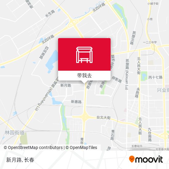 新月路地图