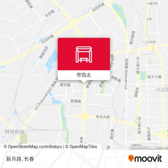 新月路地图