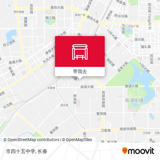 市四十五中学地图