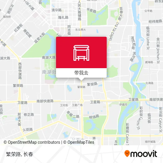 繁荣路地图