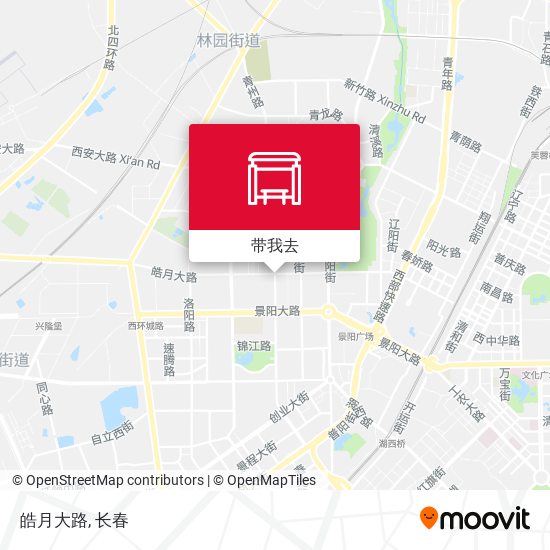 皓月大路地图