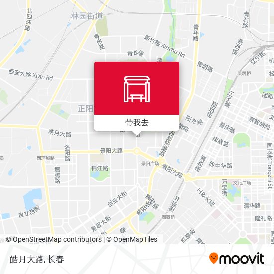 皓月大路地图