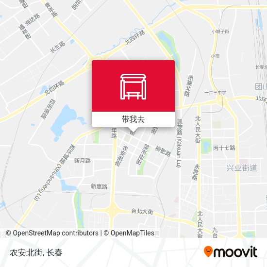 农安北街地图
