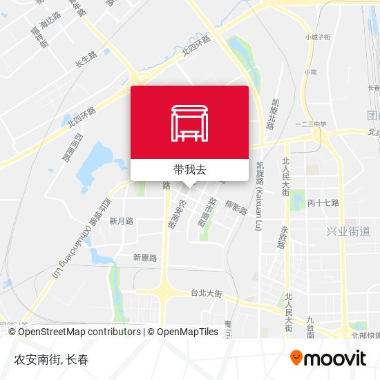 农安南街地图