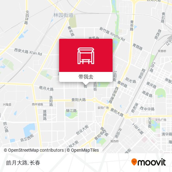 皓月大路地图