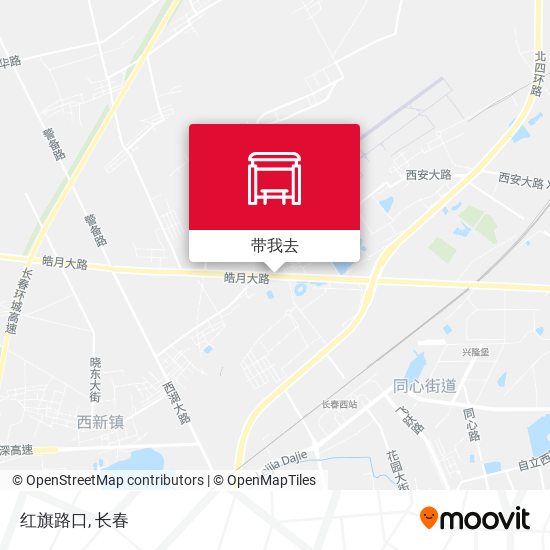 红旗路口地图