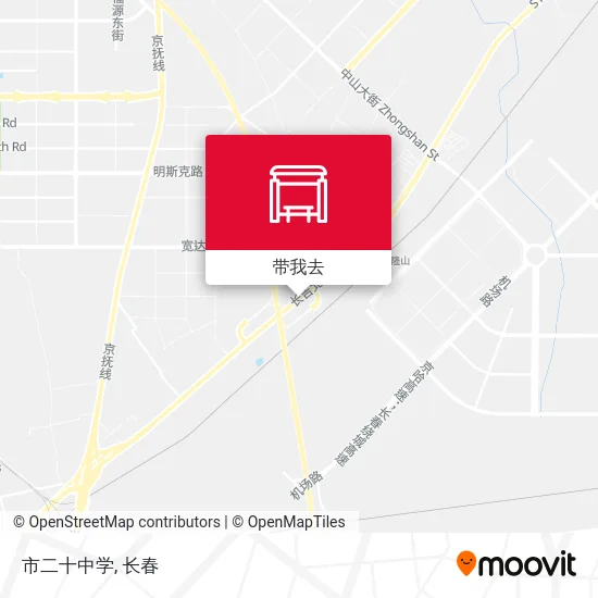 市二十中学地图