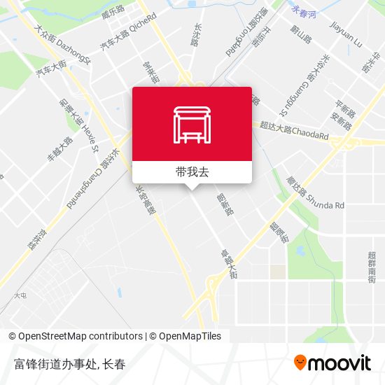 富锋街道办事处地图