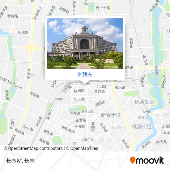 长春站地图