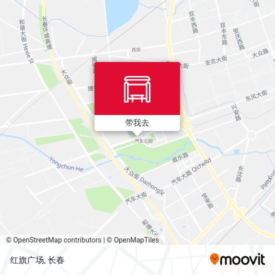 红旗广场地图
