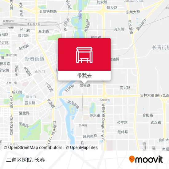 二道区医院地图
