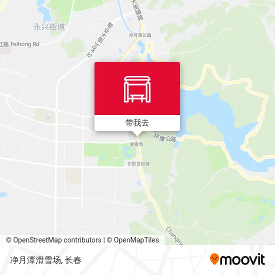 净月潭滑雪场地图