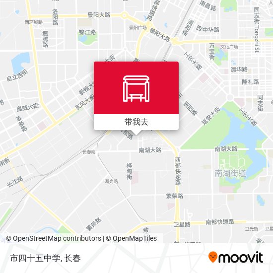 市四十五中学地图