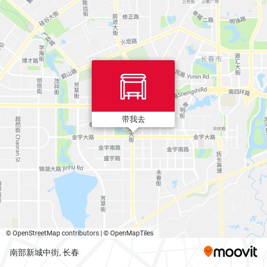 南部新城中街地图