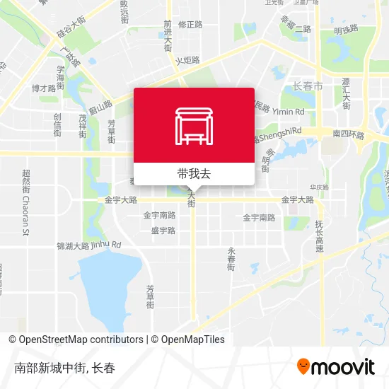 南部新城中街地图